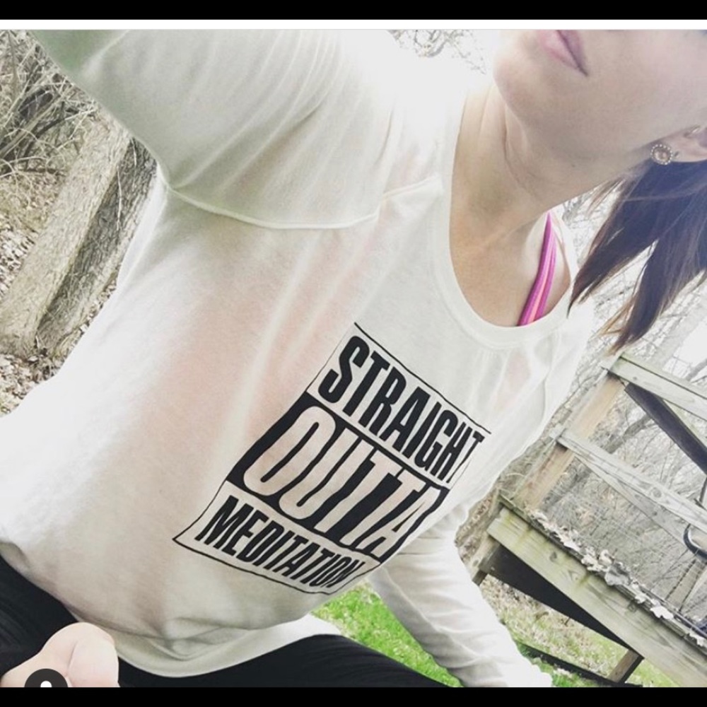 Straight Outta Meditation Tee